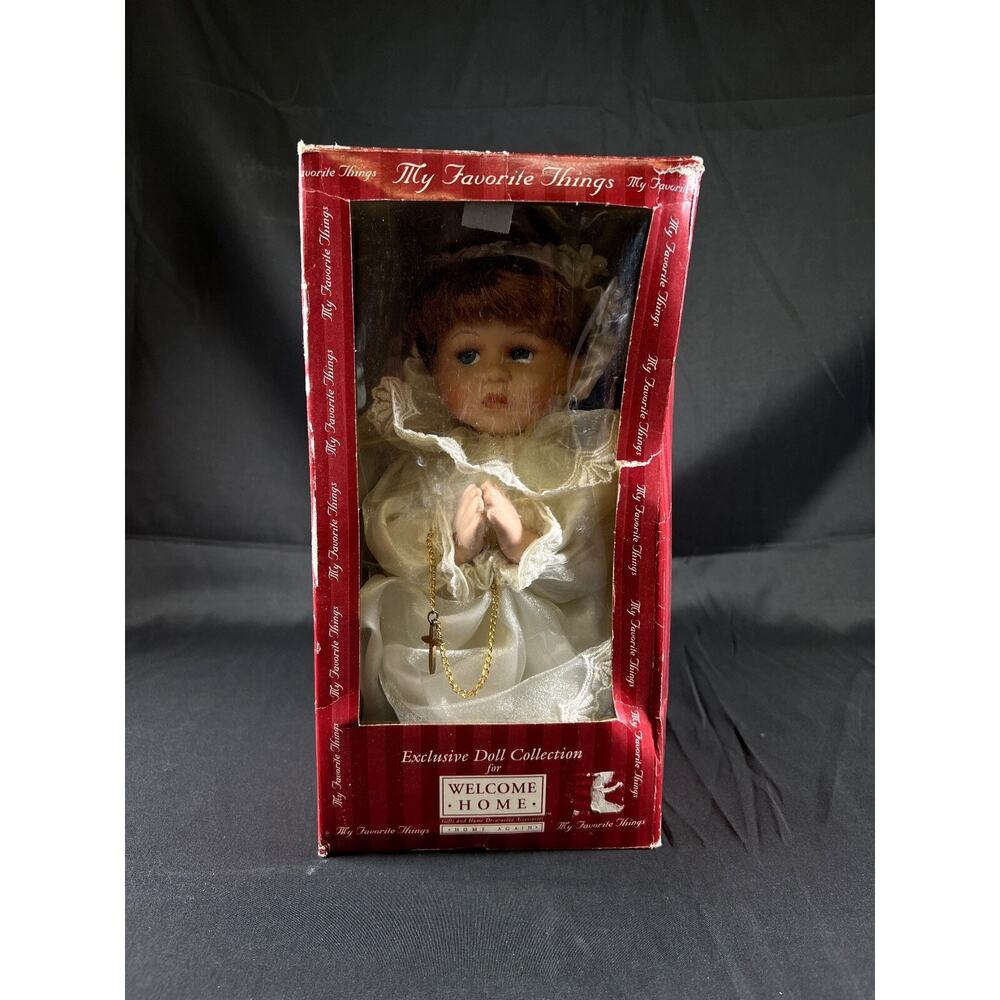 Welcome Home, Kitty Ashton-Drake Galleries new praying girl 11" vintage rare